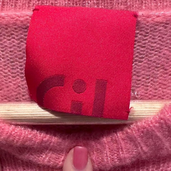 Cashmere in Love Pink Cropped Sweater Sz Small - Picture 3 of 5